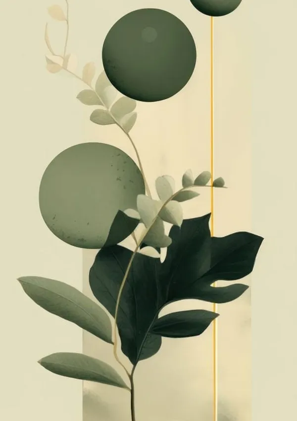 Wooden_Contemporary_Botanical_Abstract_Framed_Wall_Art_Set_Of_3