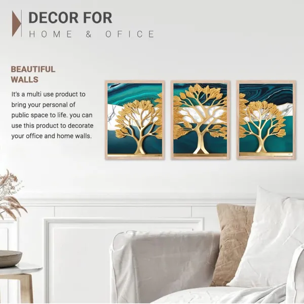Wooden_Luxe_Marble_Golden_Tree_Framed_Wall_Art_Set_Of_3