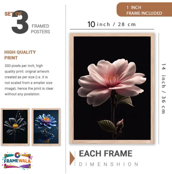 Wooden_Decorative_Floral_Framed_Wall_Art_Set_Of_3