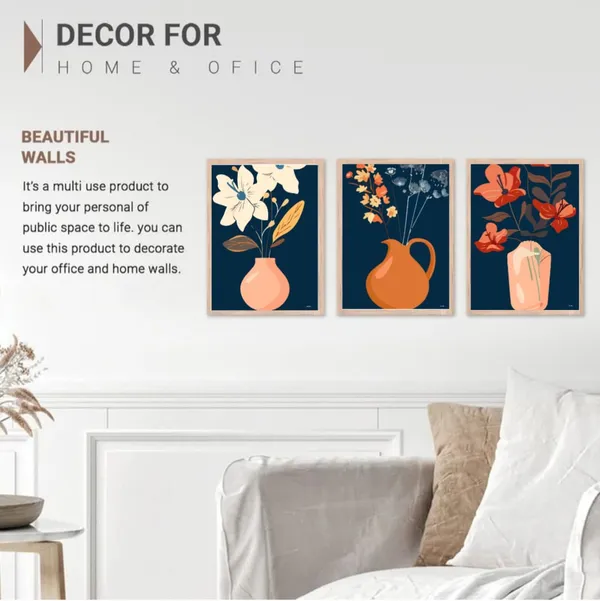 Wooden_Modern_Floral_Vase_Navy_Blue_Framed_Wall_Art_Set_Of_3