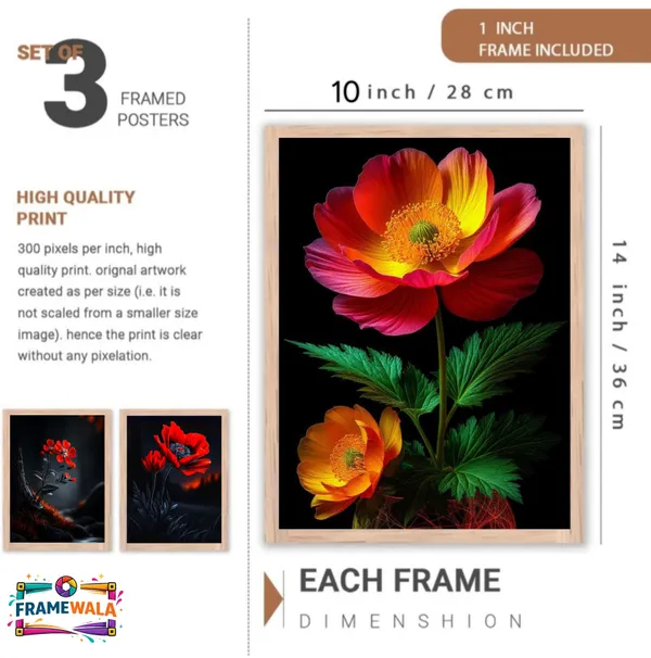 Wooden_Moody_Floral_Framed_Wall_Art_Set_Of_3