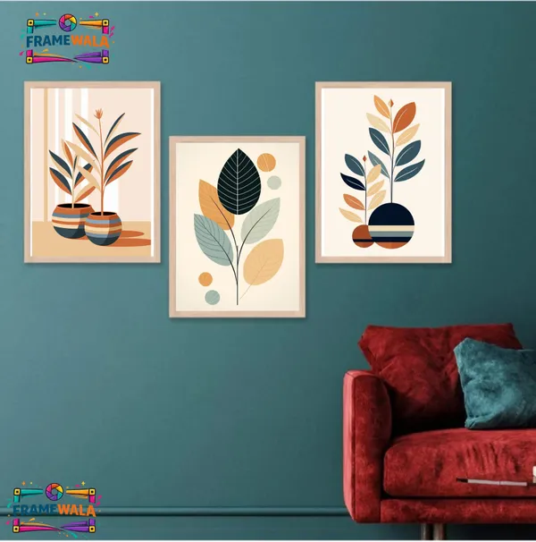 Wooden_Minimalist_Botanical_Framed_Wall_Art_Set_Of_3