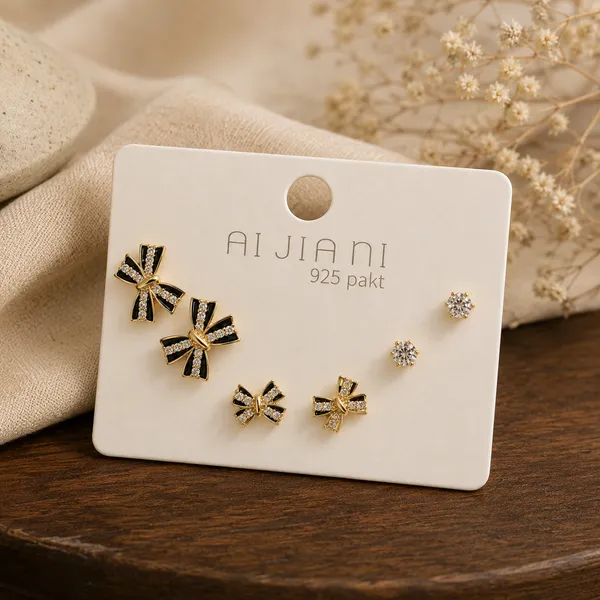 Multicolor_Metal_Alloy,_Stone_Bow_Stud_Earrings_Set_For_Women