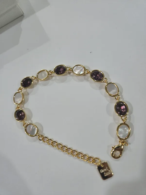Multicolor_Metal_Alloy,_Stone_Oval_Stone_Link_Bracelet_For_Women