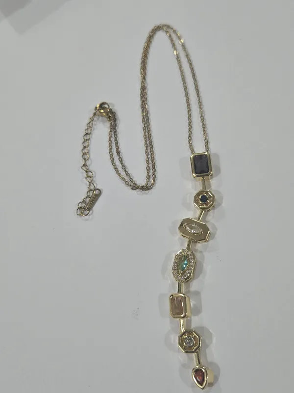 Multicolor_Metal_Alloy,_Stone_Geometric_Charm_Necklace_For_Women
