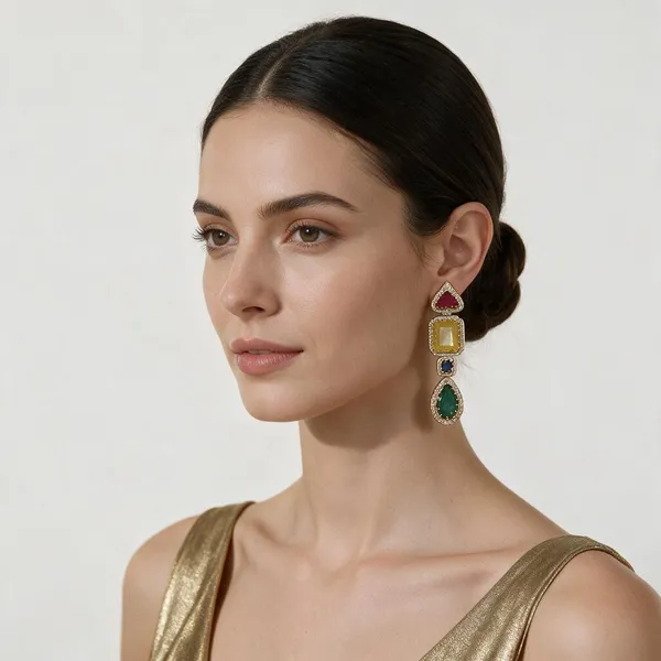 Multicolor_Metal_Alloy,_Stone_Dangle_Earrings_For_Women