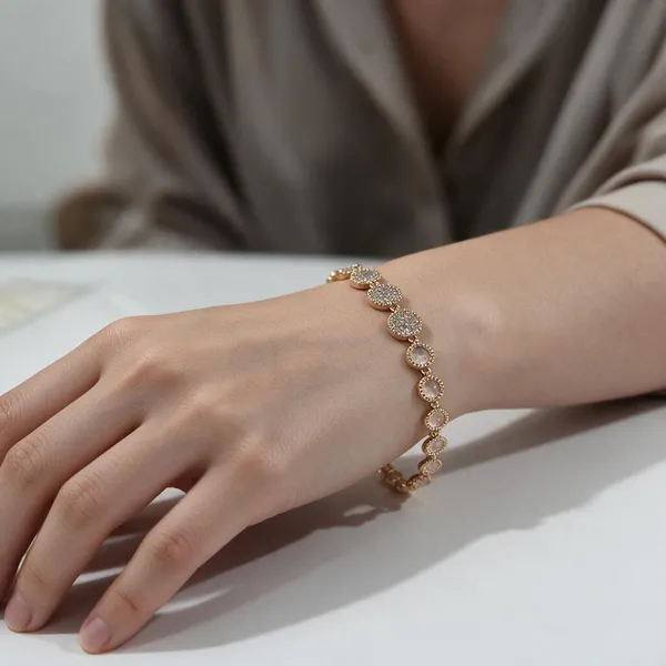 Gold_Metal_Alloy,_Stone_Link_Bracelet_For_Women