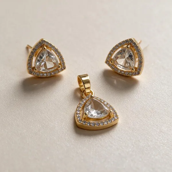 Gold_Metal_Alloy,_Stone_Pendant_And_Earrings_Set_For_Women