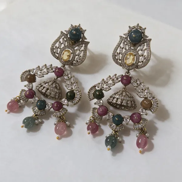 Multicolor_Metal_Alloy,_Stone_Beaded_Necklace_Set_For_Women