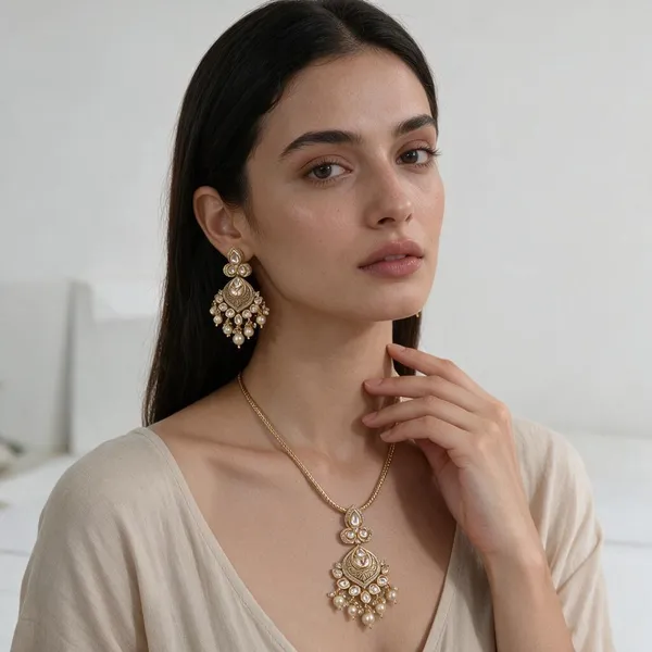 Gold_Metal_Alloy,_Stone_Kundan_Pearl_Jewellery_Set_For_Women