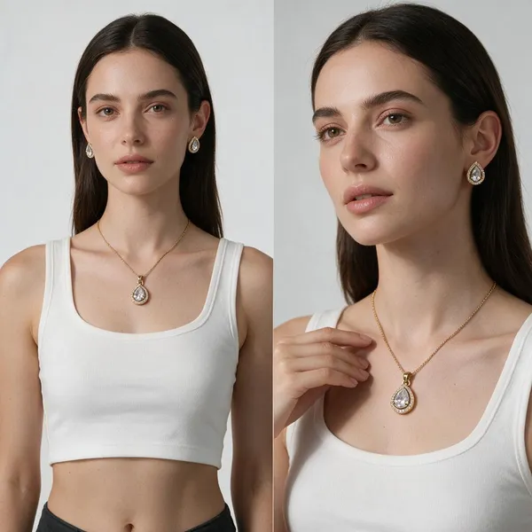Gold_Metal_Alloy,_Stone_Crystal_Pendant_And_Earrings_Set_For_Women