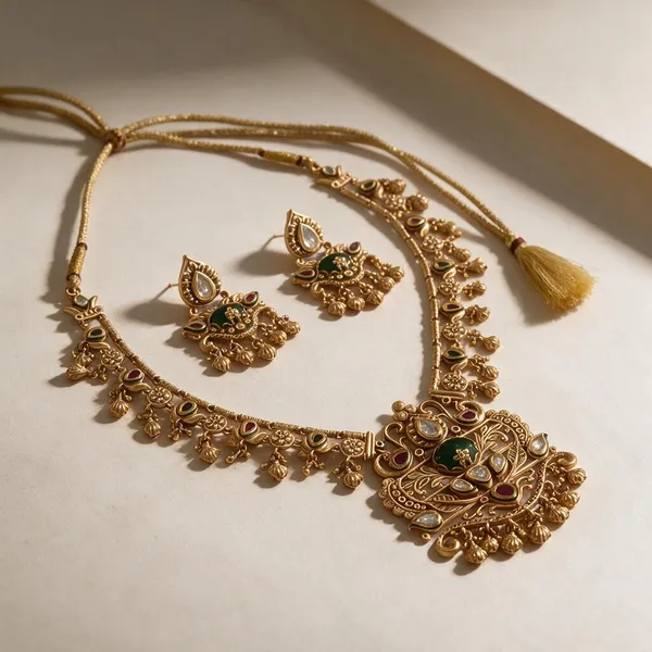 Gold_Metal_Alloy,_Stone_Temple_Necklace_Set_For_Women