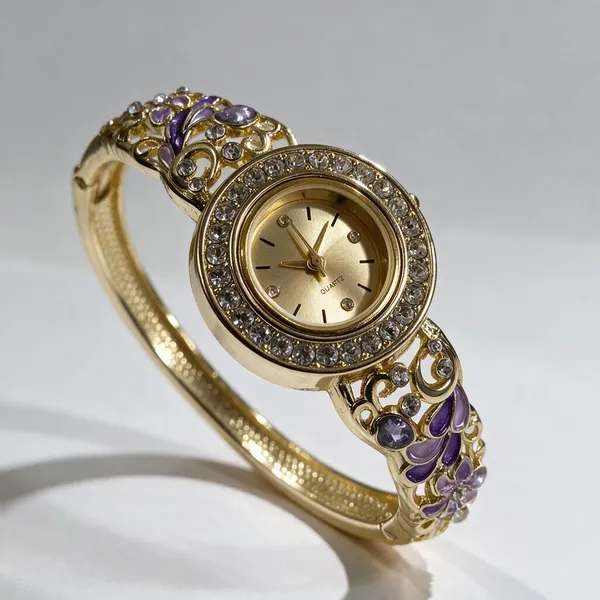 Gold_Metal_Alloy,_Stone_Oval_Bracelet_Watch_For_Women