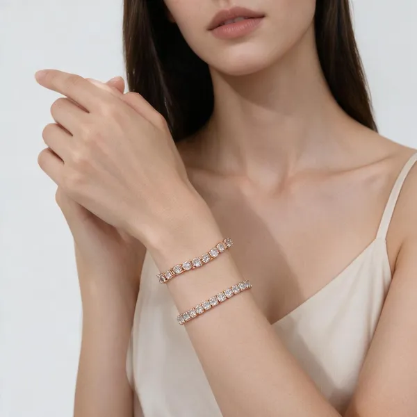 Gold_&_White_Metal_Alloy,_Stone_Stone_Link_Bracelet_For_Women