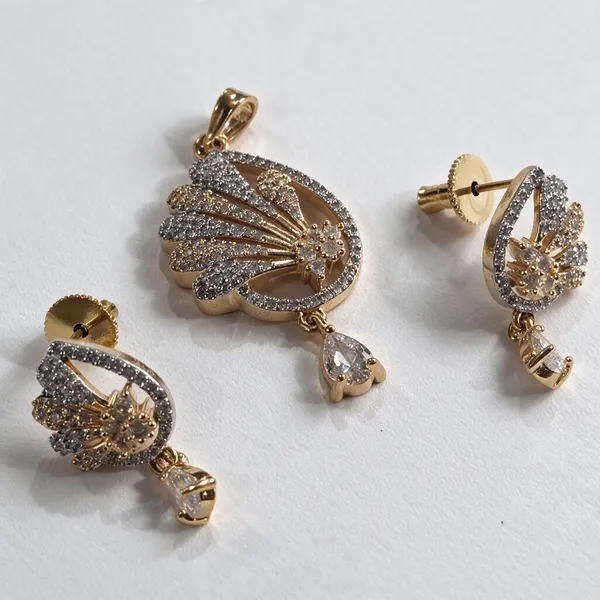 Gold_&_Silver_Metal_Alloy,_Stone_Stone_Embellished_Jewellery_Set_For_Women