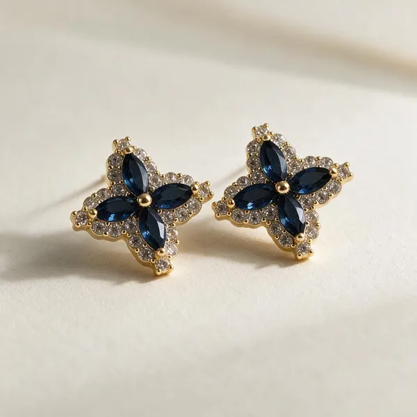 Blue_Metal_Alloy,_Stone_Stud_Earrings_For_Women
