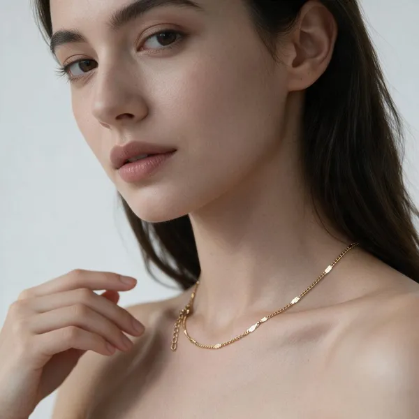 Gold_Metal_Alloy,_Stone_Delicate_Link_Chain_Necklace_For_Women
