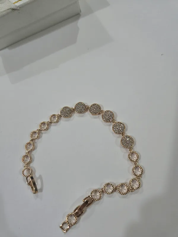 Gold_Metal_Alloy,_Stone_Link_Bracelet_For_Women