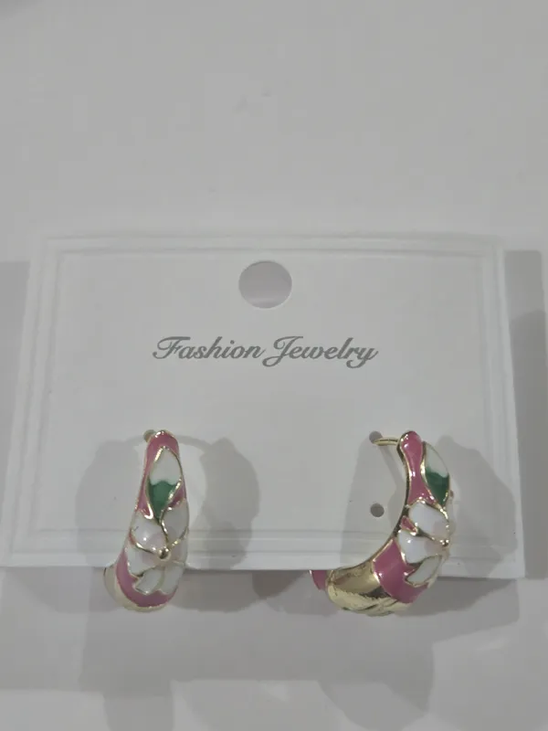 Multicolor_Metal_Alloy,_Stone_Hoop_Earrings_For_Women