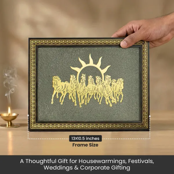 Limited_Edition_-_7_Horses_on_Raw_Pyrite_Frame_(Big_Size)