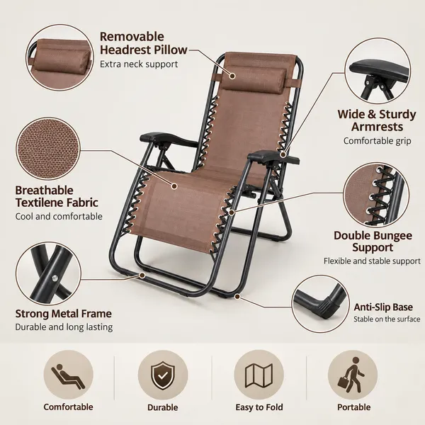 HOMSIC_Folding_Recliner_Chair_Brown_Color