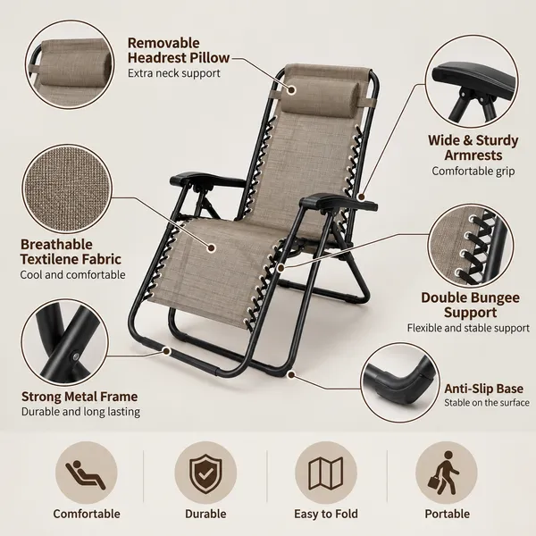 HOMSIC_Folding_Recliner_Chair