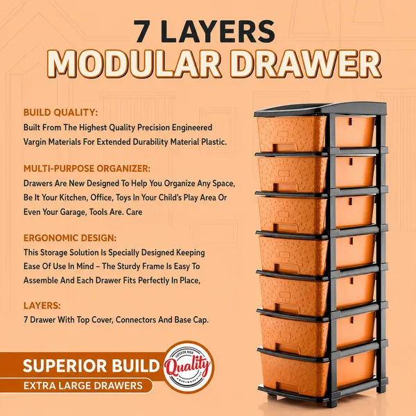 Homsic_7XL_Super_Drawer_Storage_Unit_(Orange)