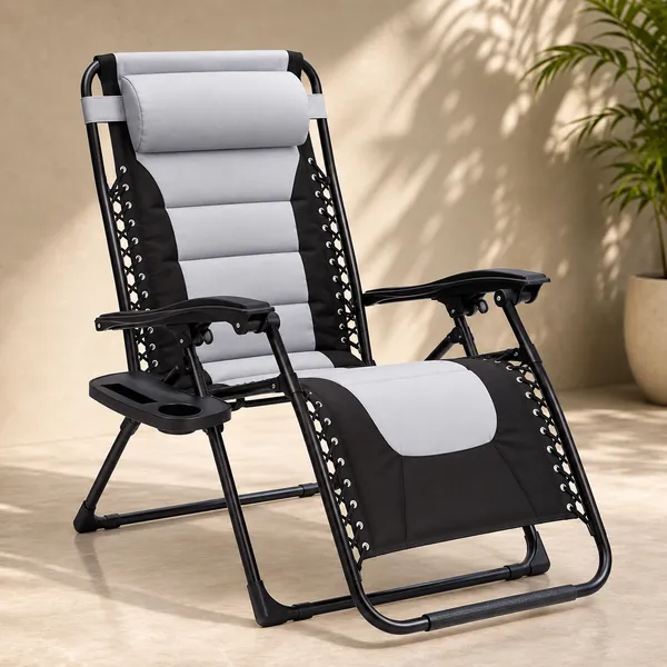 Homsic_Stainless_Steel_Zero_Gravity_Chair,_Lawn_Chair_Recliner_Lounge,_Portable_Camping_Folding_Beach_Chair_With_Removable_Pillow_(Grey_Star)