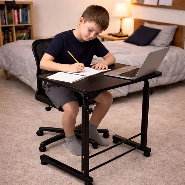 HOMSIC_Adjustable_Portable_Laptop_Table_with_Wheels_|_Height_Adjustable_Multipurpose_Desk_for_Home_&_Office_|_Black