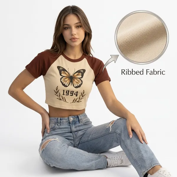 Brown_And_Off_White_Cotton_Blend_Printed_Crop_Top_For_Women