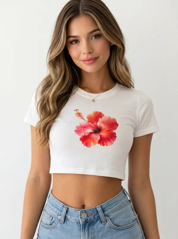 Black_And_White_Cotton_Blend_Floral_Print_Crop_Top_For_Women