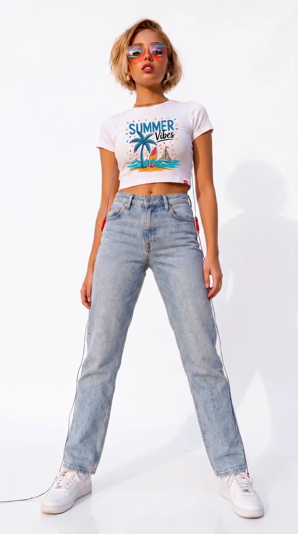 summer_vibe_White_Cotton_Blend_Graphic_Crop_Top_For_Women