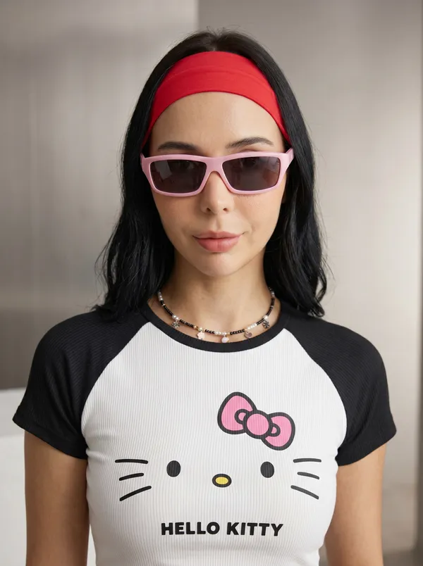 Black_And_White_Cotton_Blend_Hello_Kitty_Print_Crop_Top_For_Women