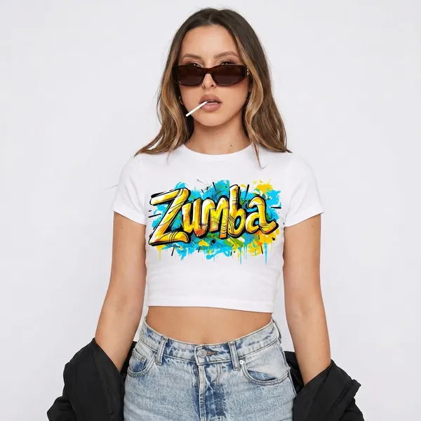 Brown_And_Off_White_Cotton_Blend_California_Print_Crop_Top_For_Women