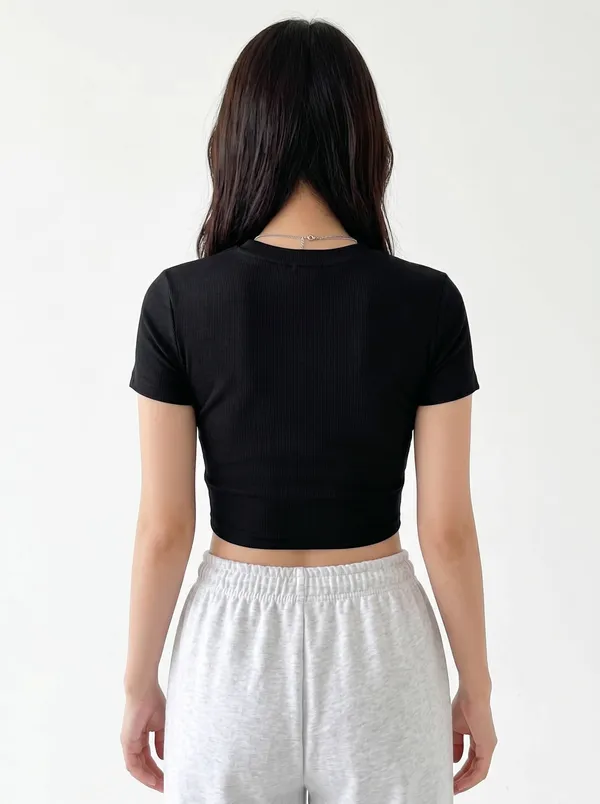 Black_Cotton_Blend_Graphic_Crop_Top_For_Women