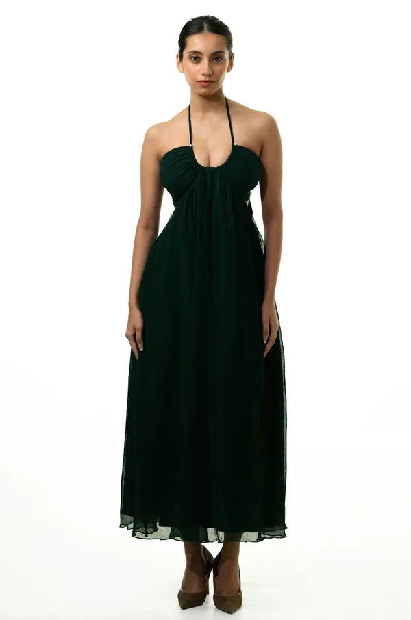 Emerald_Green_Pleated_Dress