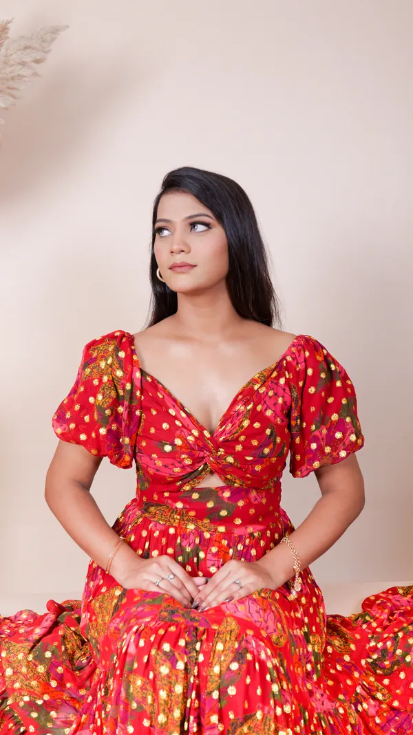 MIRAA_KNOT_DRESS-Red_Viscose_Georgette_dress_For_Women