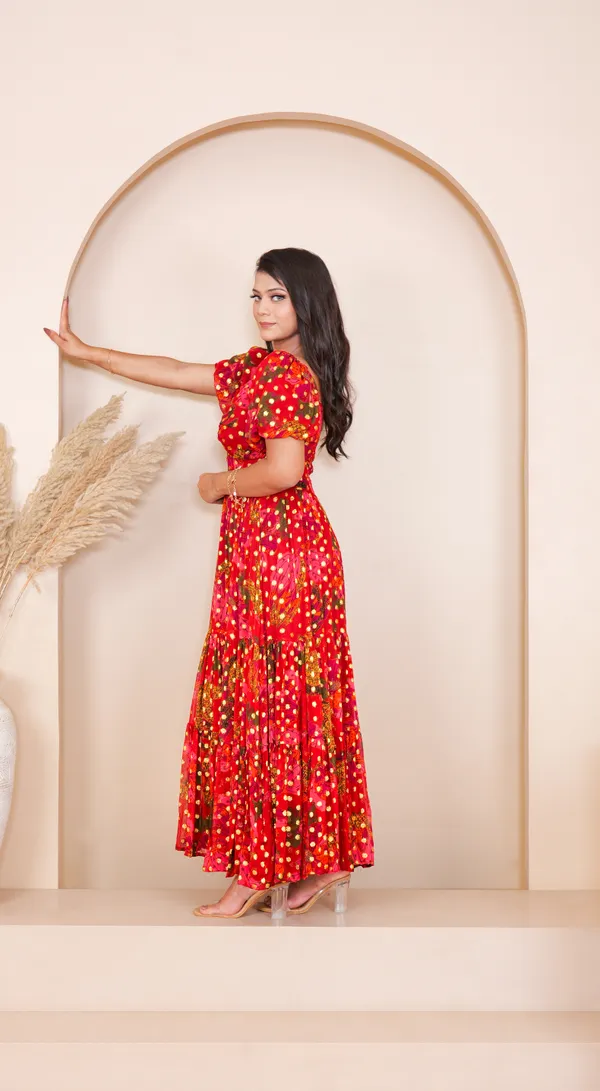 MIRAA_KNOT_DRESS-Red_Viscose_Georgette_dress_For_Women