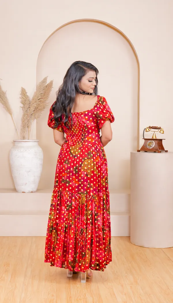 MIRAA_KNOT_DRESS-Red_Viscose_Georgette_dress_For_Women