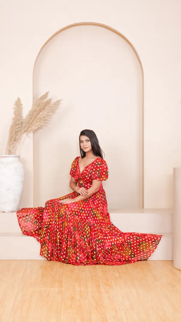 MIRAA_KNOT_DRESS-Red_Viscose_Georgette_dress_For_Women