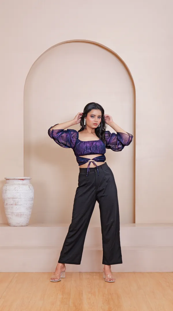 COSMO_
SQUARE_NECK_TOP-Purple_Shimmer_Crop_Top_For_Women