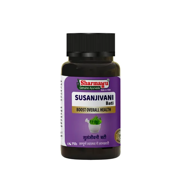 Sharmayu_Susanjivani_Bati_Sanjivani_Bati_Ayurvedic_Fever_Relief_Immunity_Booster_60_Pills