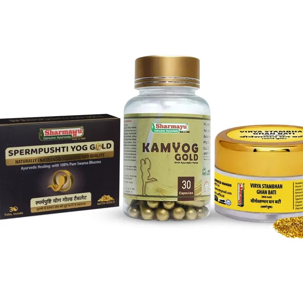 Kam_Yog_Gold_30_Cap_V_Stambhan_Ghan_Bati_25_Tab_S_Pushti_Gold_Capsule_30_Tab