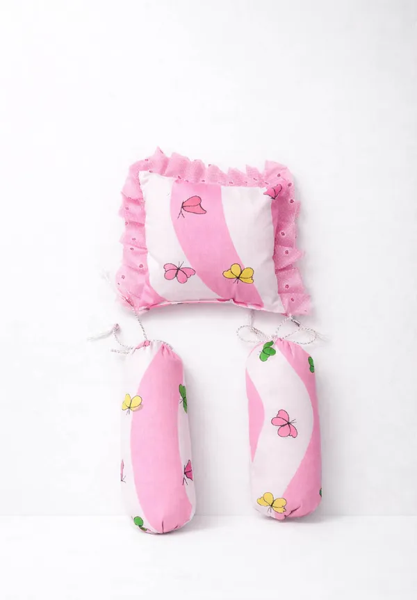 Pink_Cotton_Butterfly_Print_Baby_Bedding_Combo_Set_For_New_Born