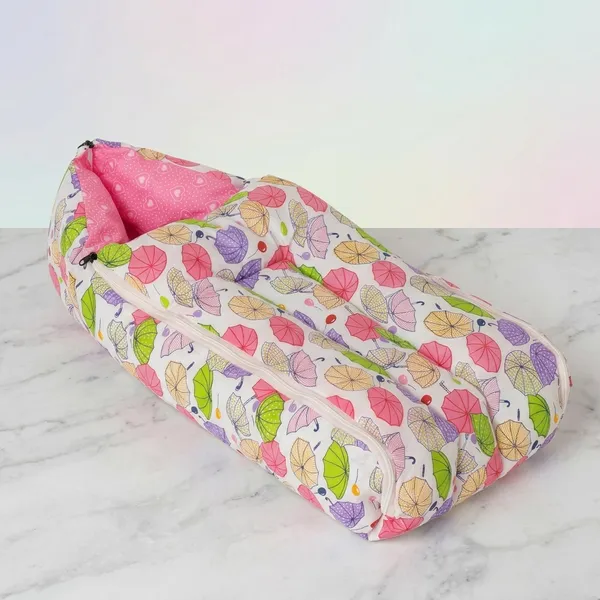 Multicolour_Cotton_Leaf_Print_Baby_Sleeping_Bag_For_New_Born
