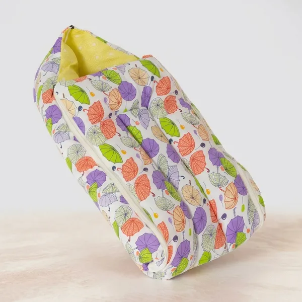 Blue_Cotton_Printed_Hooded__And_Multicolour_Cotton_Umbrella_Print_Baby_Sleeping_Bag_For_New_Born_Combo_Pack_Of_2