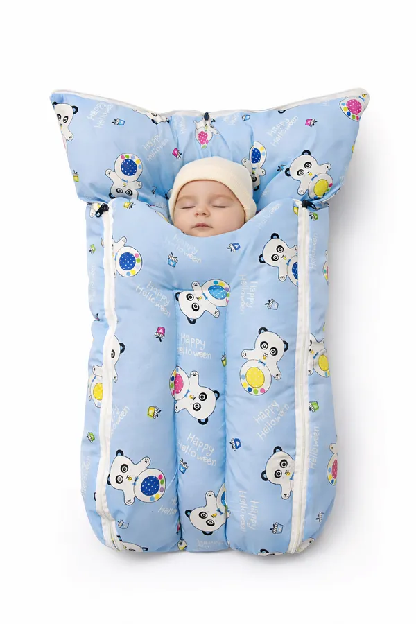 BLUE_BABY_BEDDING_WITH_MOSQUITO_NET_AND_NEST_BED__CARTOON_IMAGE_0-3_MONTH