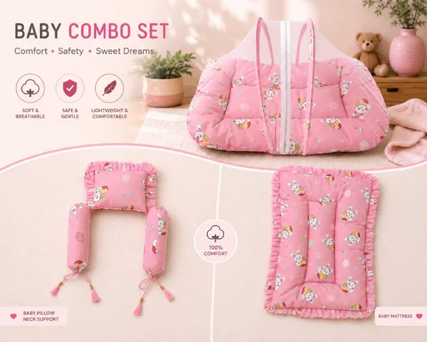 Pink_Cotton_Printed_Baby_Bedding_Combo_Set_For_New_Born
