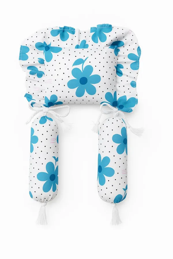 Blue_White_Cotton_Floral_Print_Baby_Bedding_Set_For_New_Born