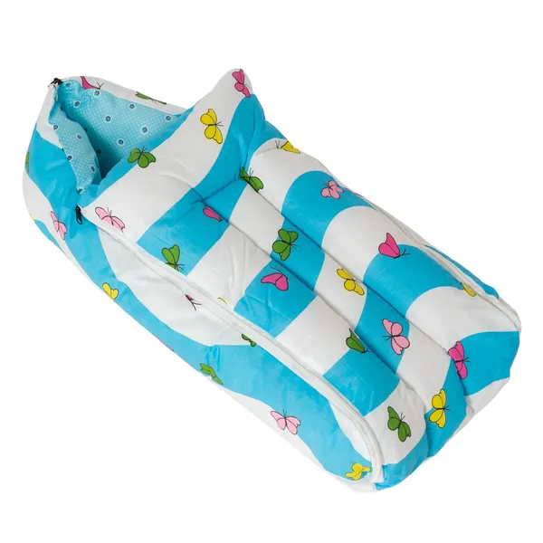 Blue_Cotton_Butterfly_Print_Baby_Sleeping_Bag_For_New_Born